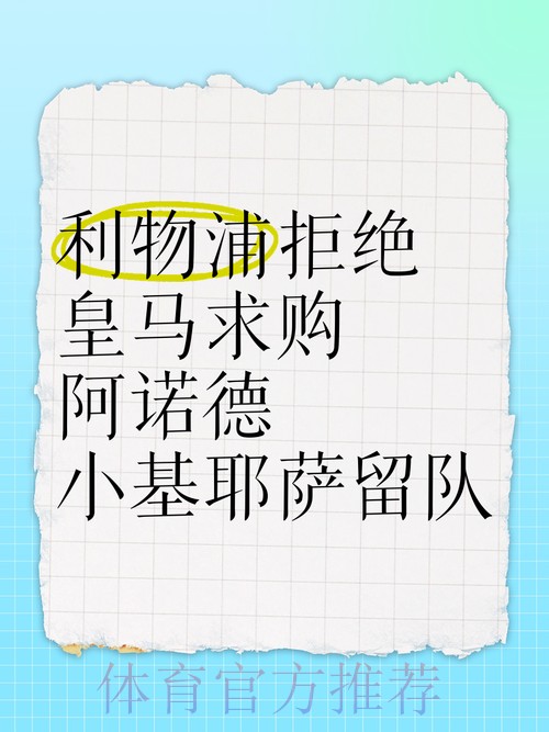 利物浦拒绝皇马求购阿诺德 也不会外租基耶萨